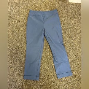 Indigo cropped trousers